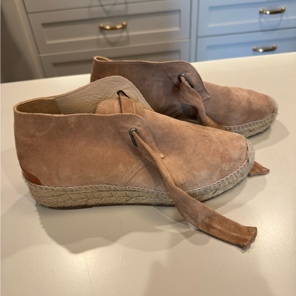 Rag and bone espadrille suede boots